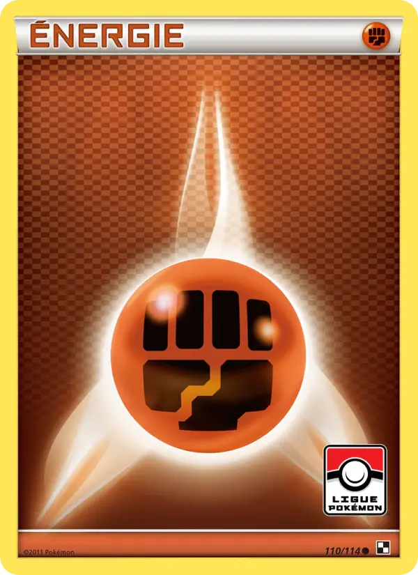 110/114 - Énergie Combat — Carte Pokémon Noir & Blanc 110/114