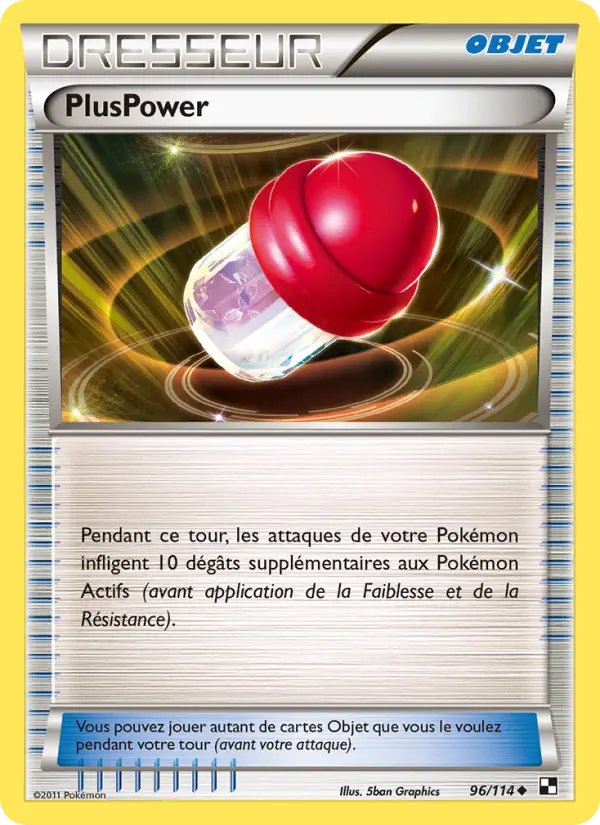 096/114 - PlusPower — Carte Pokémon Noir & Blanc 96/114