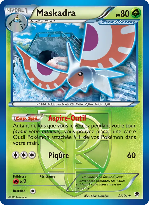 Maskadra — Carte Pokémon 2 Explosion Plasma