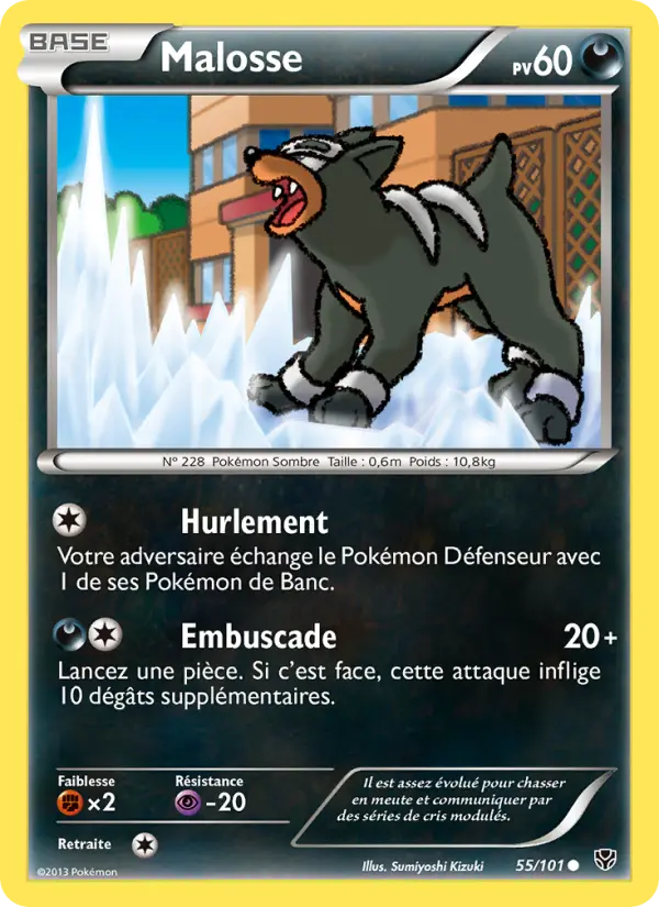055/101 - Malosse — Carte Pokémon Explosion Plasma 55/101