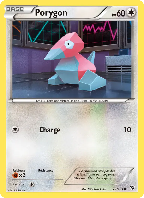 Porygon — Carte Pokémon 72 Explosion Plasma
