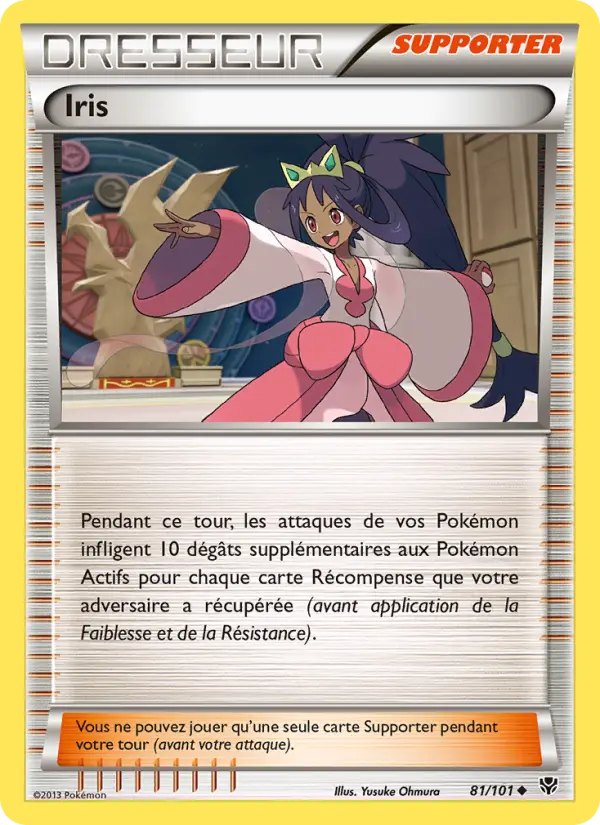 081/101 - Iris — Carte Pokémon Explosion Plasma 81/101