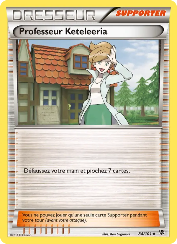 084/101 - Professeur Keteleeria — Carte Pokémon Explosion Plasma 84/101