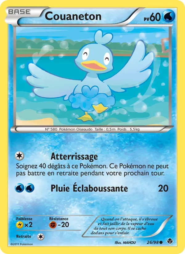 Couaneton — Carte Pokémon 26 Pouvoirs Émergents