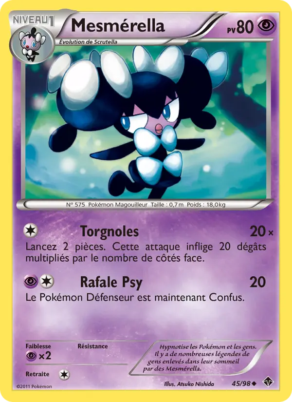 Mesmérella — Carte Pokémon 45 Pouvoirs Émergents