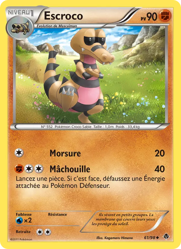 Escroco — Carte Pokémon 61 Pouvoirs Émergents