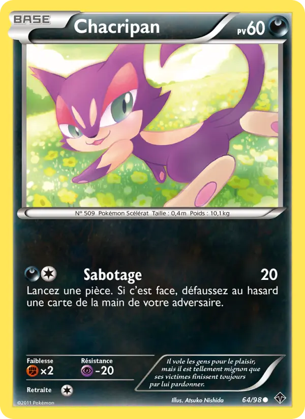 Chacripan — Carte Pokémon 64 Pouvoirs Émergents