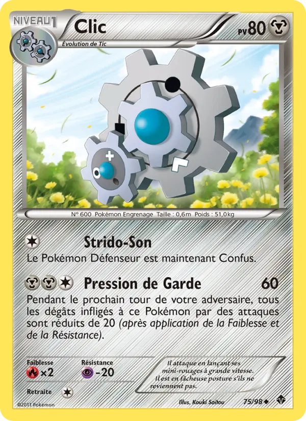 Clic — Carte Pokémon 75 Pouvoirs Émergents