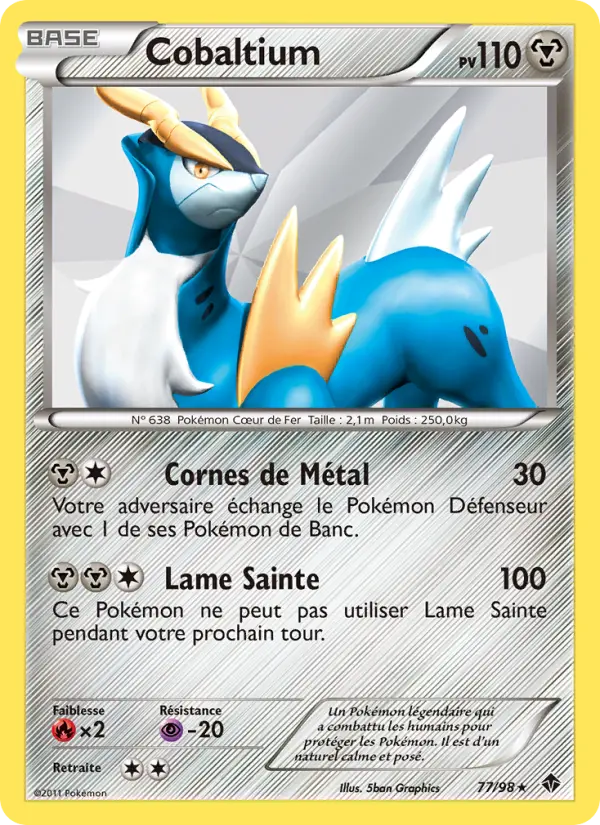 Cobaltium — Carte Pokémon 77 Pouvoirs Émergents
