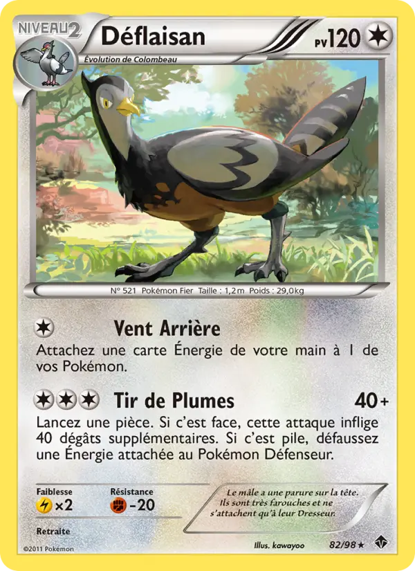 082/098 - Déflaisan — Carte Pokémon Pouvoirs Émergents 82/98