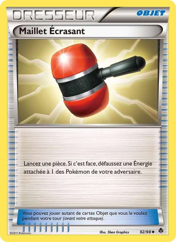 092/098 - Maillet Écrasant — Carte Pokémon Pouvoirs Émergents 92/98