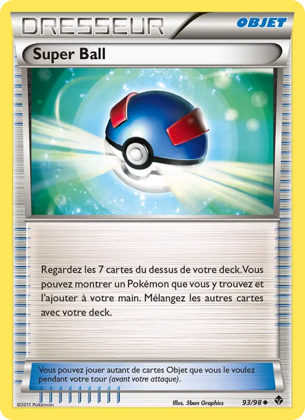 093/098 - Super Ball — Carte Pokémon Pouvoirs Émergents 93/98