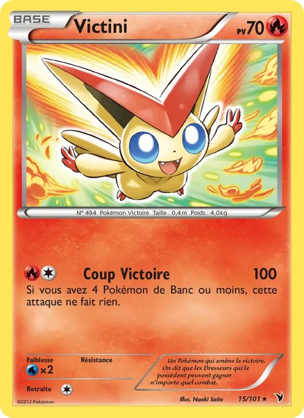 015/101 - Victini — Carte Pokémon Nobles Victoires 15/101