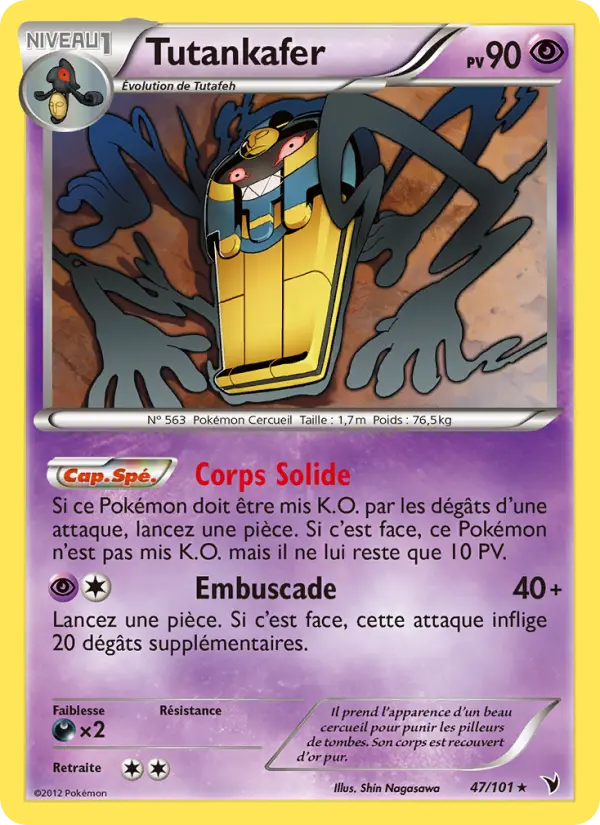 Tutankafer — Carte Pokémon 47 Nobles Victoires