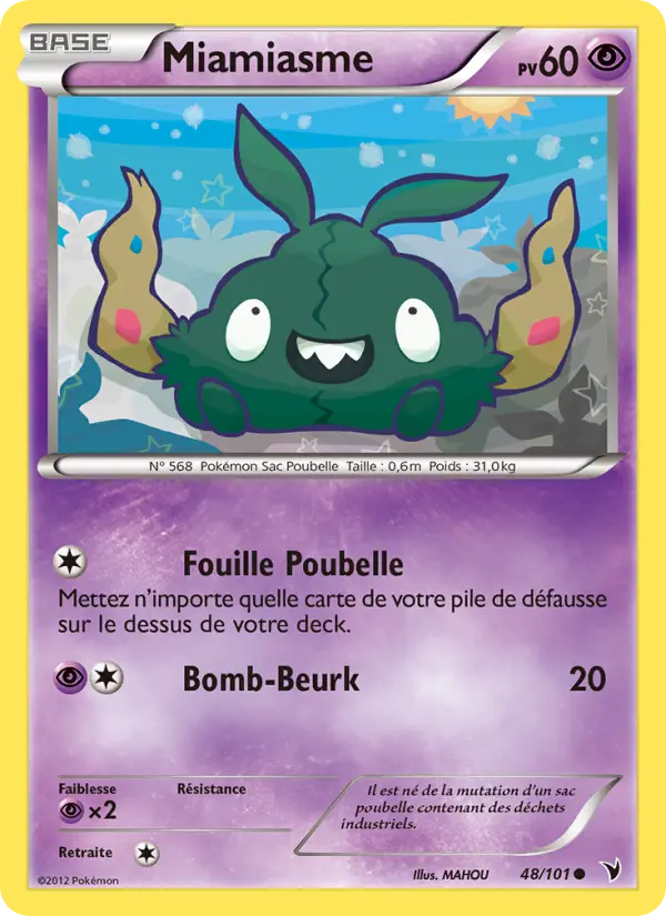 Miamiasme — Carte Pokémon 48 Nobles Victoires