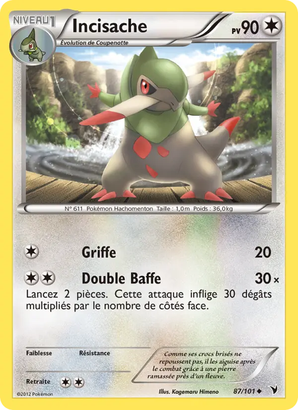 Incisache — Carte Pokémon 87 Nobles Victoires