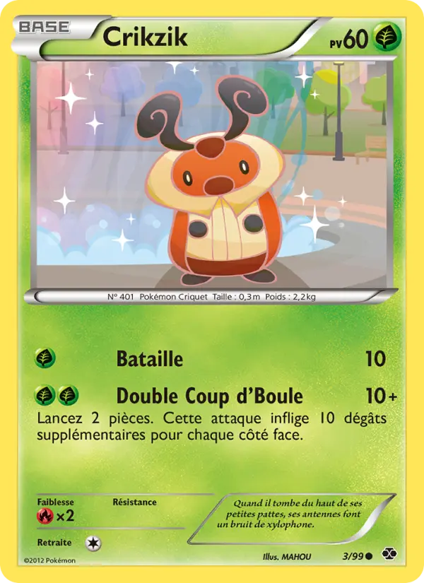 Crikzik — Carte Pokémon 3 Destinées Futures