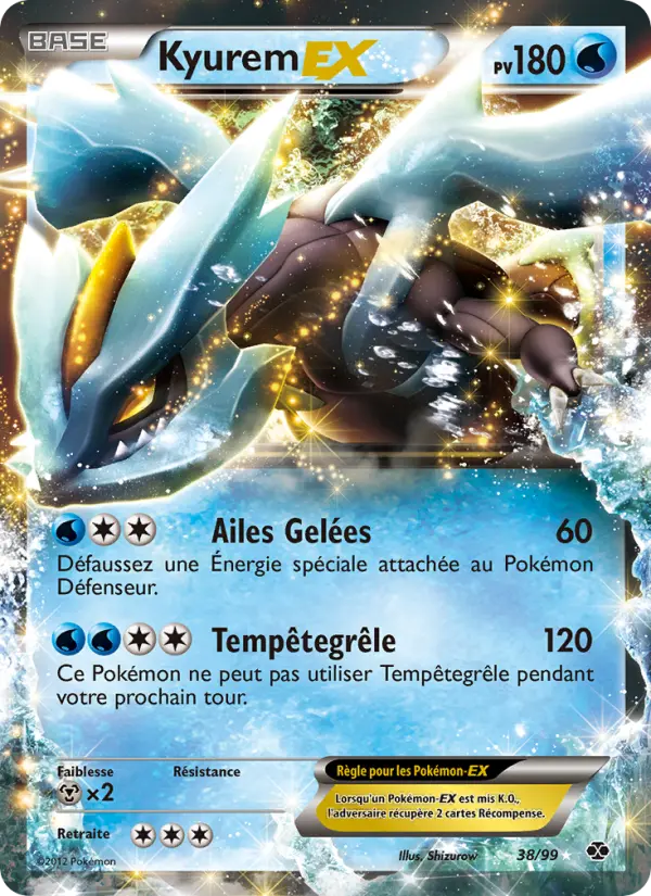 Kyurem-EX — Carte Pokémon 38 Destinées Futures