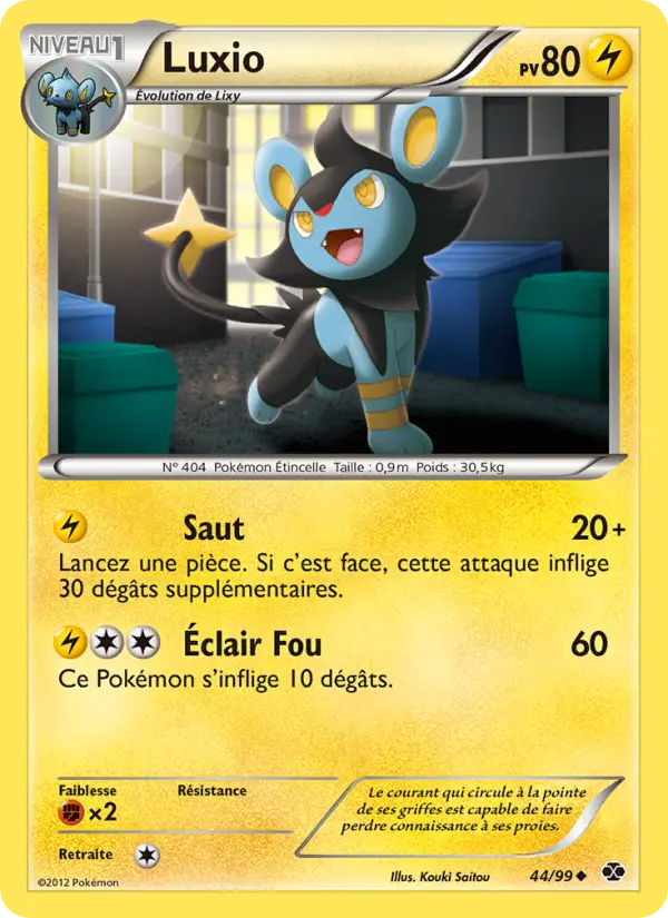 Luxio — Carte Pokémon 44 Destinées Futures
