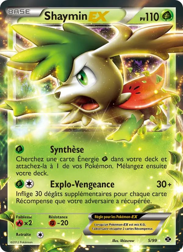 005/099 - Shaymin EX — Carte Pokémon Destinées Futures 5/99