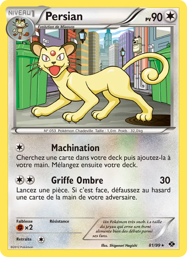 Persian — Carte Pokémon 81 Destinées Futures