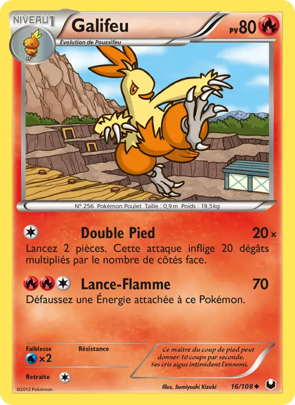 016/108 - Galifeu — Carte Pokémon Explorateurs Obscurs 16/108