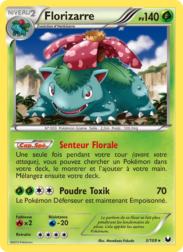 Florizarre — Carte Pokémon 3 Explorateurs Obscurs