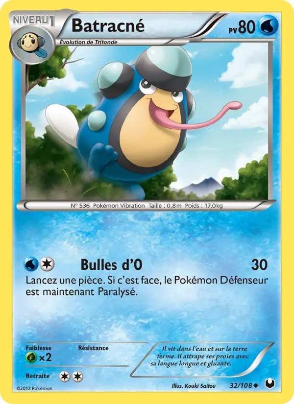 Batracné — Carte Pokémon 32 Explorateurs Obscurs