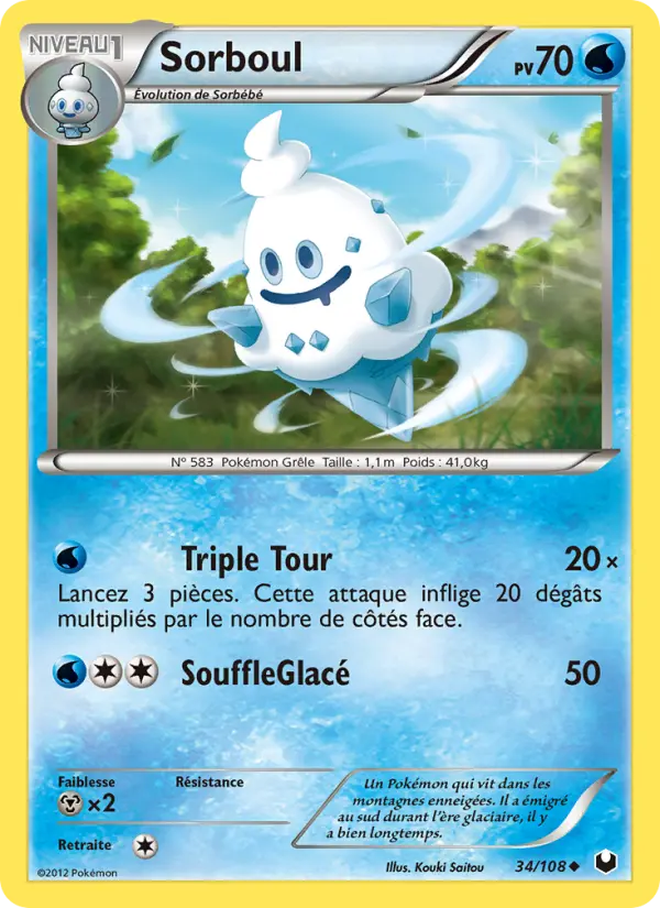Sorboul — Carte Pokémon 34 Explorateurs Obscurs