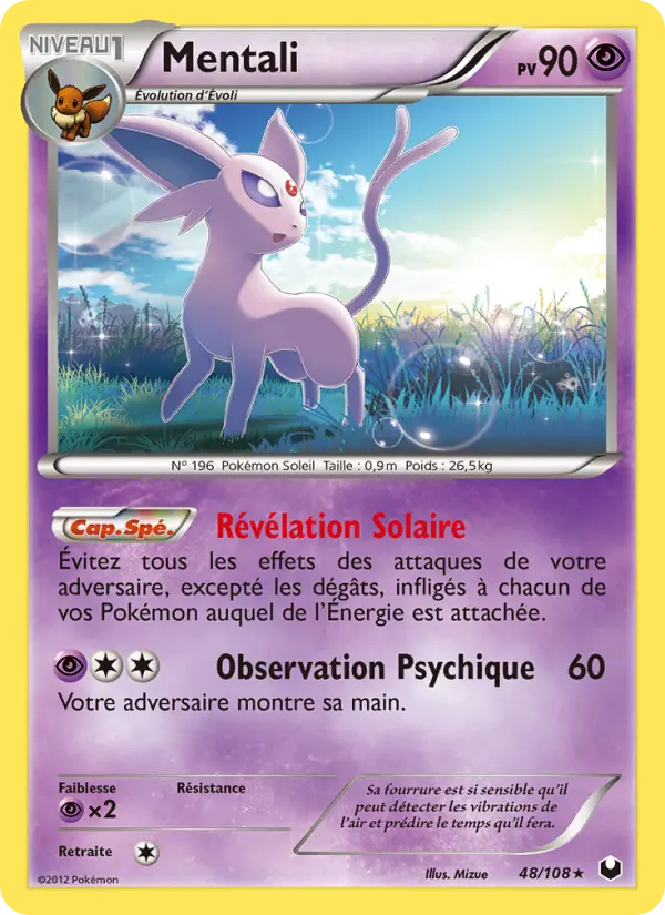 048/108 - Mentali — Carte Pokémon Explorateurs Obscurs 48/108