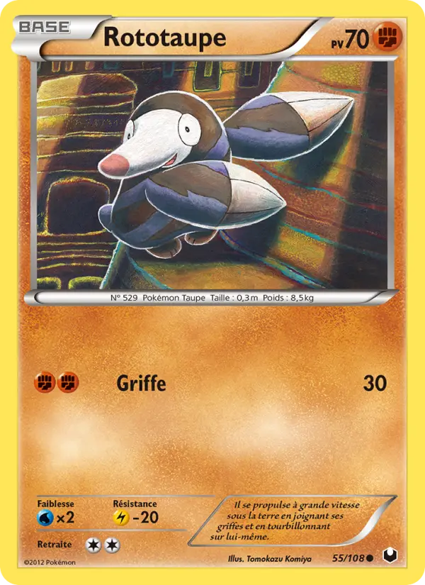 Rototaupe — Carte Pokémon 55 Explorateurs Obscurs