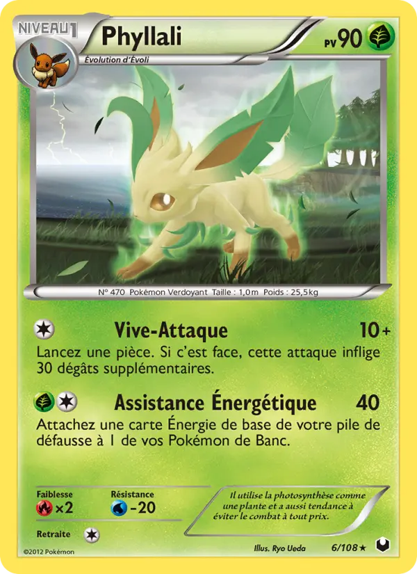 006/108 - Phyllali — Carte Pokémon Explorateurs Obscurs 6/108