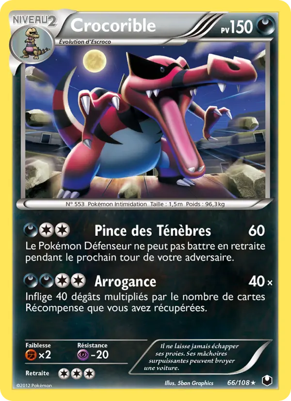 Crocorible — Carte Pokémon 66 Explorateurs Obscurs