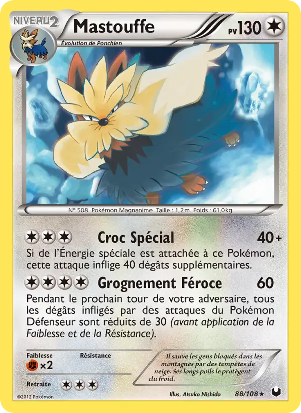 Mastouffe — Carte Pokémon 88 Explorateurs Obscurs