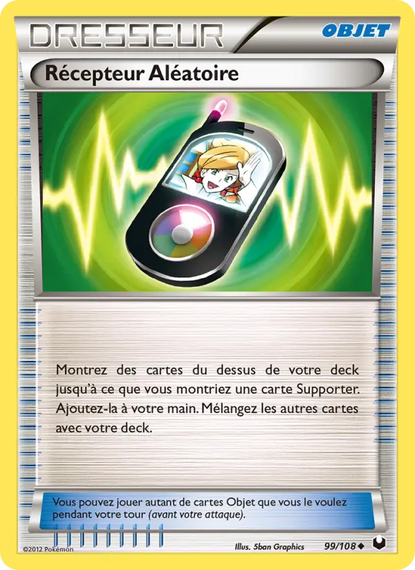 099/108 - Récepteur Aléatoire — Carte Pokémon Explorateurs Obscurs 99/108