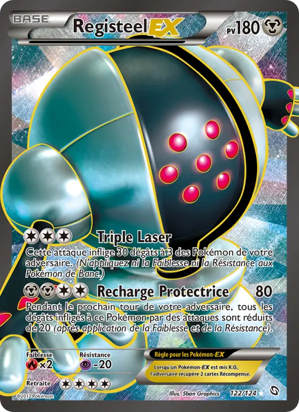 Registeel-EX — Carte Pokémon 122 Dragons Éxaltés