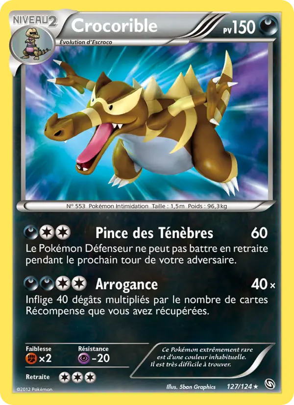 Crocorible — Carte Pokémon 127 Dragons Éxaltés