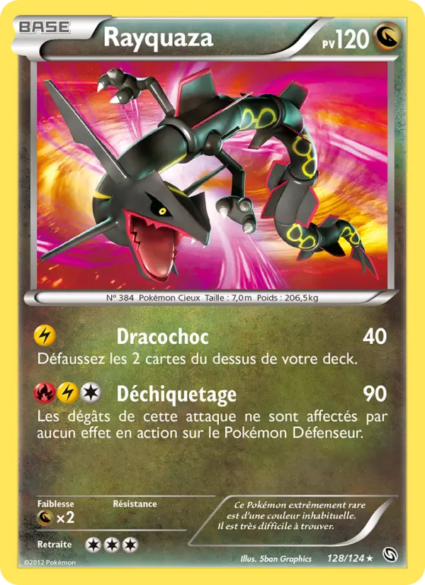 Rayquaza — Carte Pokémon 128 Dragons Éxaltés