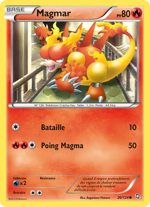020/124 - Magmar — Carte Pokémon Dragons Éxaltés 20/124