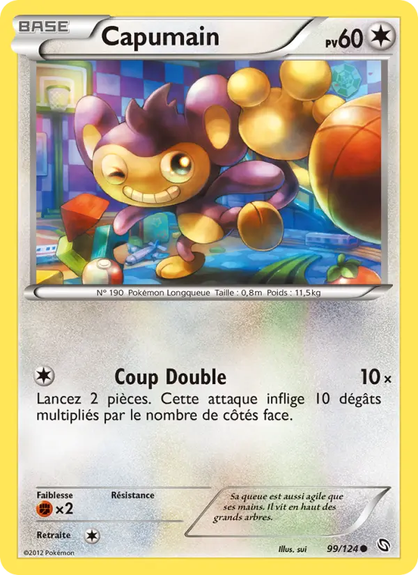 099/124 - Capumain — Carte Pokémon Dragons Éxaltés 99/124