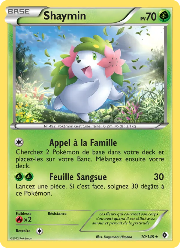 Shaymin — Carte Pokémon 10 Frontières Franchies