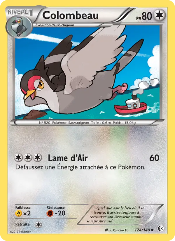 Colombeau — Carte Pokémon 124 Frontières Franchies