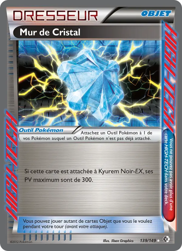 139/149 - Mur de Cristal — Carte Pokémon Frontières Franchies 139/149