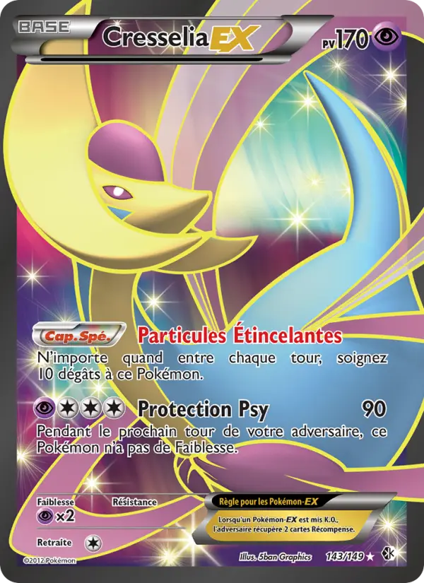Cresselia-EX — Carte Pokémon 143 Frontières Franchies