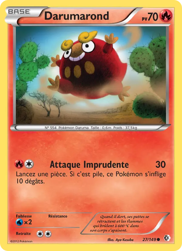 Darumarond — Carte Pokémon 27 Frontières Franchies