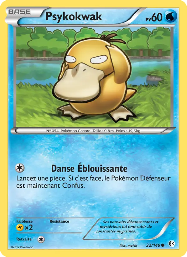 032/149 - Psykokwak — Carte Pokémon Frontières Franchies 32/149