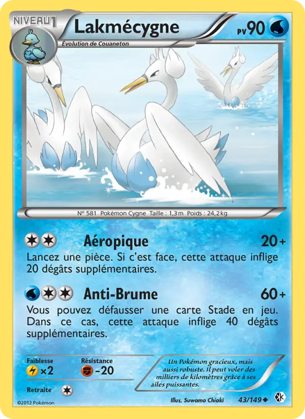 Lakmécygne — Carte Pokémon 43 Frontières Franchies