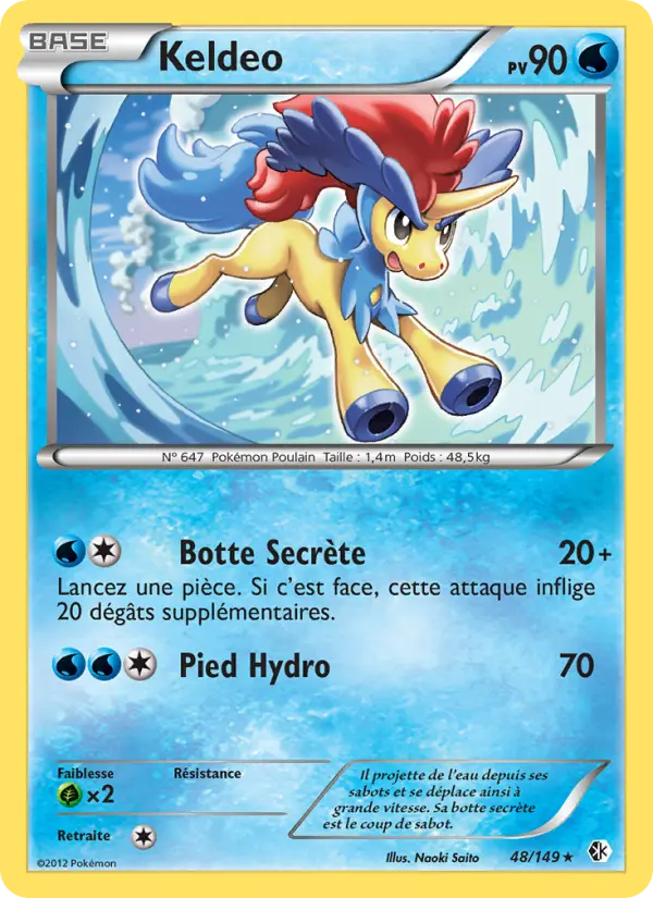 Keldeo — Carte Pokémon 48 Frontières Franchies