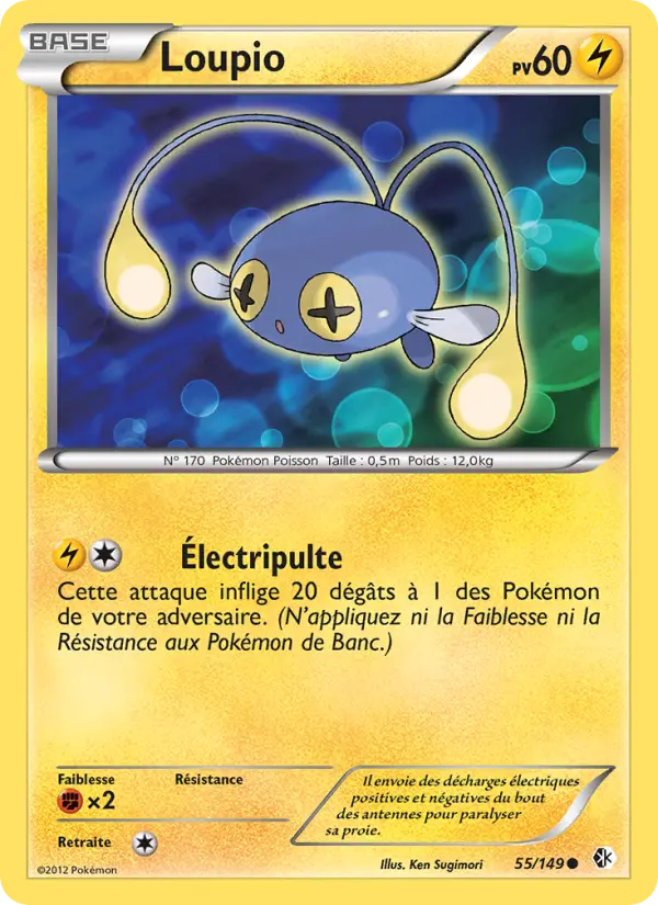 055/149 - Loupio — Carte Pokémon Frontières Franchies 55/149