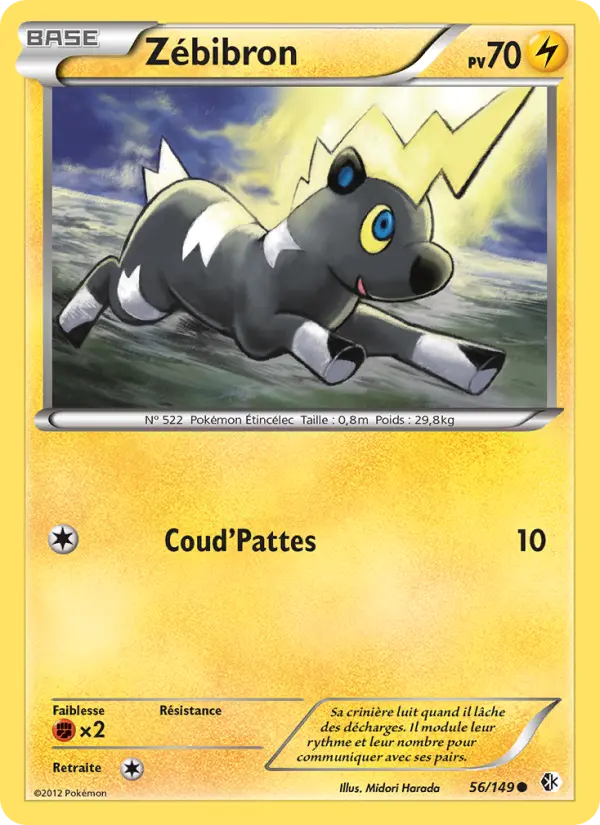 Zébibron — Carte Pokémon 56 Frontières Franchies